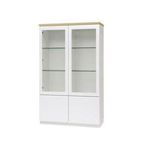 Linja vitriini 100cm leveä. Kansi: Tammi