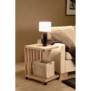 Monikko tarjoilupöytä luonnonvärinen koivu milijöö.