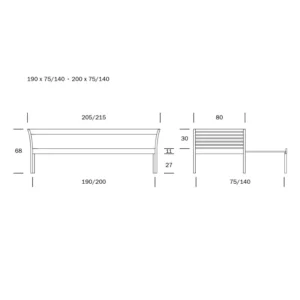 Kanerva Laverisohva – Tyylikäs ja Monikäyttöinen Huonekalu. Mittapiirros