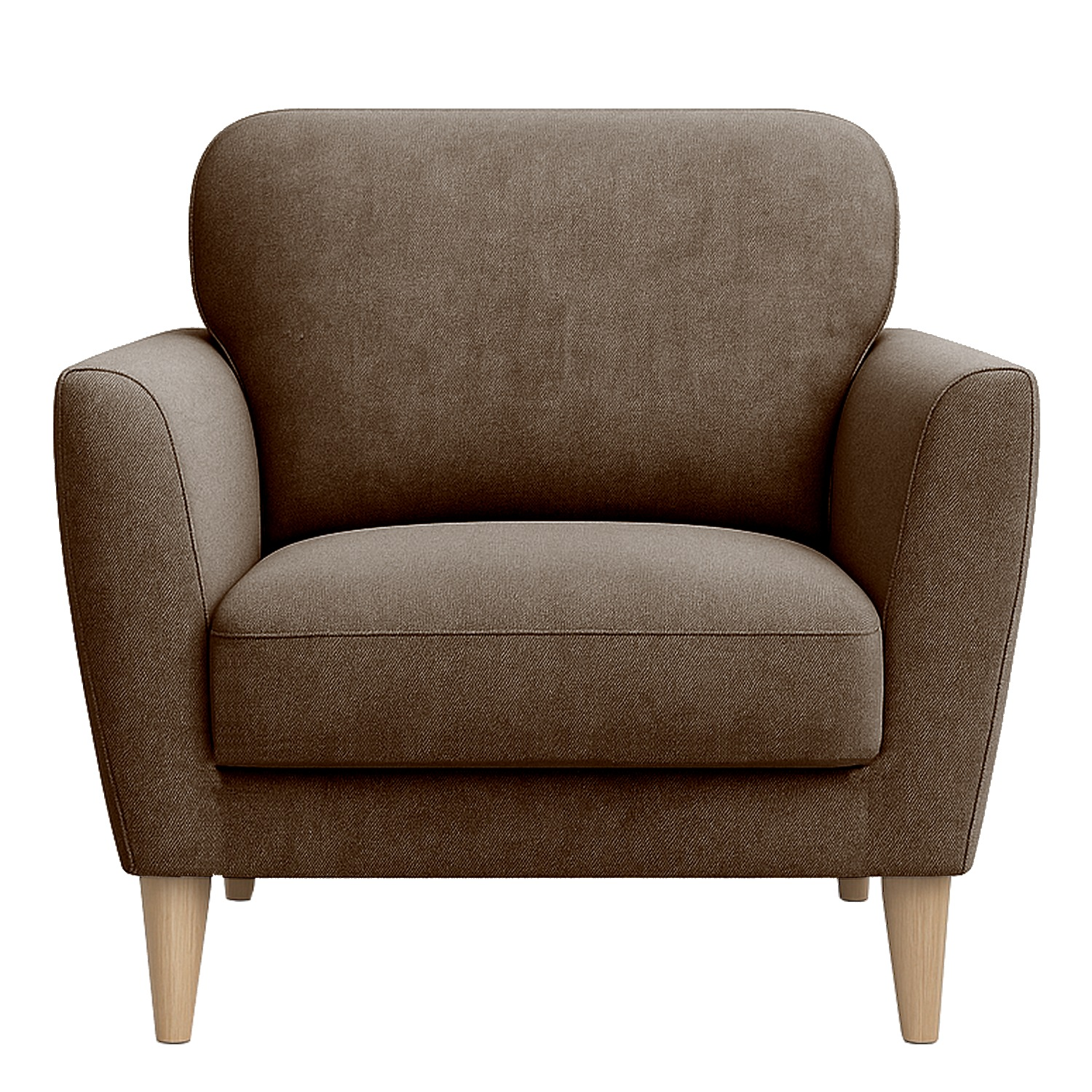 1-istuttava Sini-tuoli Sevilla kankaalla. Ruskea