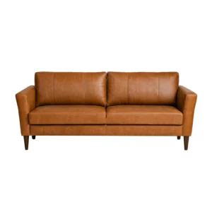 Venla 3-istuttava sohva Natural Fine-nahkaverhoilulla. Cognac